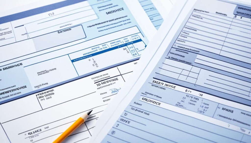 significance of differentiating between sales invoices and official receipts