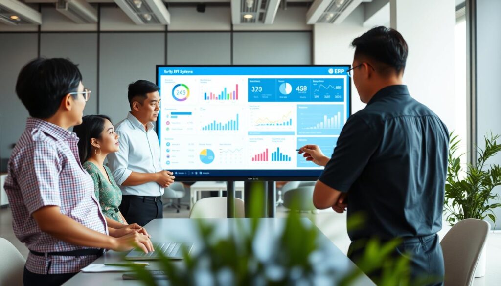 ERP systems enhancing operational efficiency
