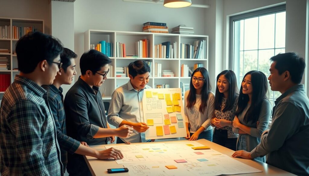 Project boards and shared resources in a collaborative environment