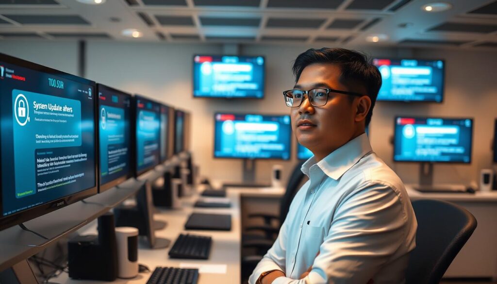 system updates and cybersecurity improvements